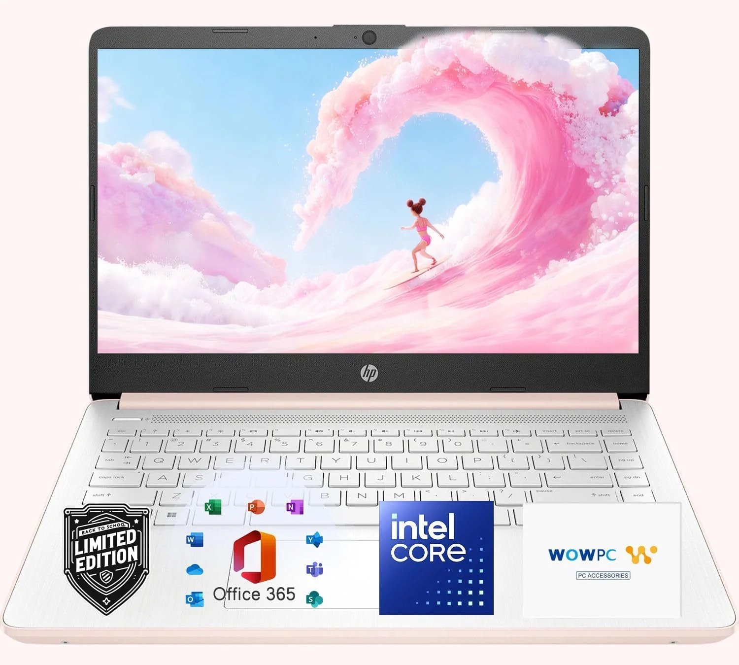 HP Ultrabook Laptop with Office 365 & Copilot AI • Intel 4-Core CPU • 1.1TB Storage (1TB OneDrive and 128GB SSD) • 8GB RAM • Windows 11 w/o Mouse