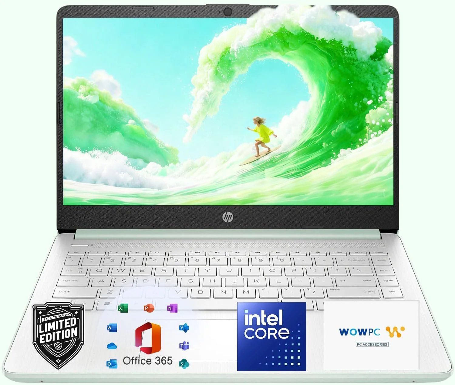 HP Ultrabook Laptop with Office 365 & Copilot AI • Intel 4-Core CPU • 1.1TB Storage (1TB OneDrive and 128GB SSD) • 8GB RAM • Windows 11 w/o Mouse - Image 12