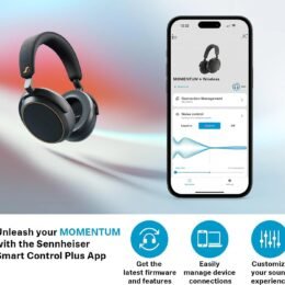 Alternative view of Sennheiser Momentum 4 Headphones - Bluetooth Headset for Crystal-Clear Calls, Adaptive Noise Cancellation, 60h Battery Life, Lightweight, Black/Copper