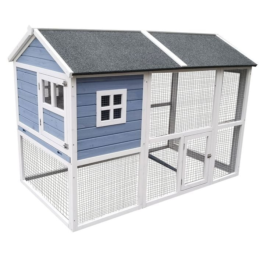 Dehner Lieblinge XXL Nagerheim Funny Flocke, hellblau, ca. B170/H120/T99 cm