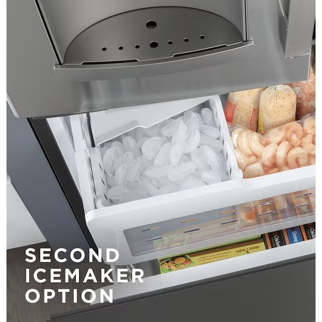 GE 27.7-cu ft French Door Refrigerator with Ice Maker (Fingerprint-resistant Stainless Steel) ENERGY STAR - Image 17