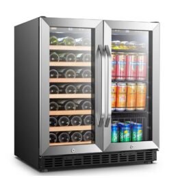 30" 31 Bottle and 76 Can Dual Zone Freestanding Wine and Beverage Refrigerator