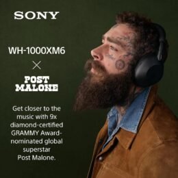 Alternative view of Sony WH-1000XM6 The Best Noise Canceling Wireless Headphones, HD NC Processor QN3, 12 Microphones, Adaptive NC Optimizer, Mastered by Engineers, Studio-Quality, 30-Hour Battery, Black