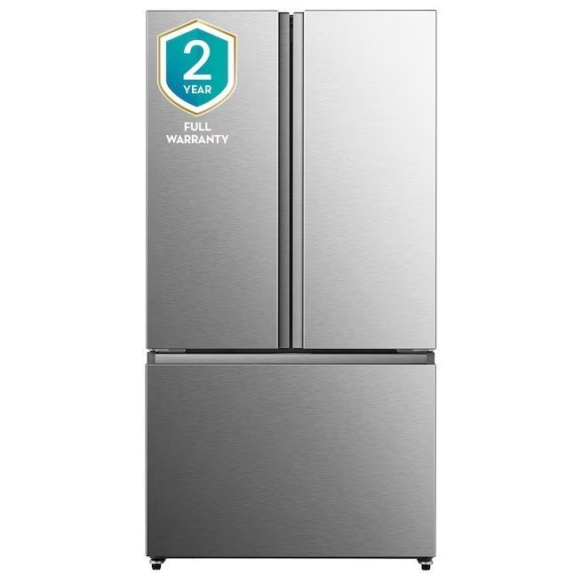 Hisense 26.6-cu ft French Door Refrigerator with Ice Maker (Fingerprint Resistant Stainless Steel) ENERGY STAR - Image 2