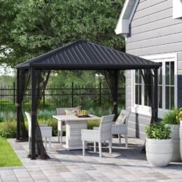 Alternative view of Acuff 10 Ft. W x 10 Ft. D Steel Patio Gazebo