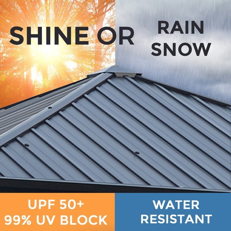 Acuff 10 Ft. W x 10 Ft. D Steel Patio Gazebo - Image 7