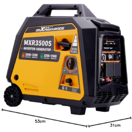 Alternative view of maXpeedingrods 3500W Petrol Inverter Generator Dual Fuel 4-Stroke Electric Start Generator for Camping, RV Travel, Home, or Jobsites