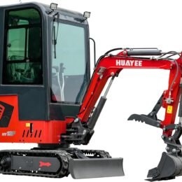 1.4T Mini Excavator with Cab, 13.5HP B&S Engine, Pilot Controls for Construction Landscaping, Includes Mechanical Thumb & Quick Coupler, Side Swing Booml, Includes delivery & unloading services