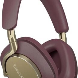 Bowers & Wilkins Px8 Over-Ear Wireless Headphones (2023 Model), Advanced Active Noise Cancellation, Compatible with B&W Android/iOS Music App, 7-Hour Playback on 15-Min Quick Charge, Royal Burgundy