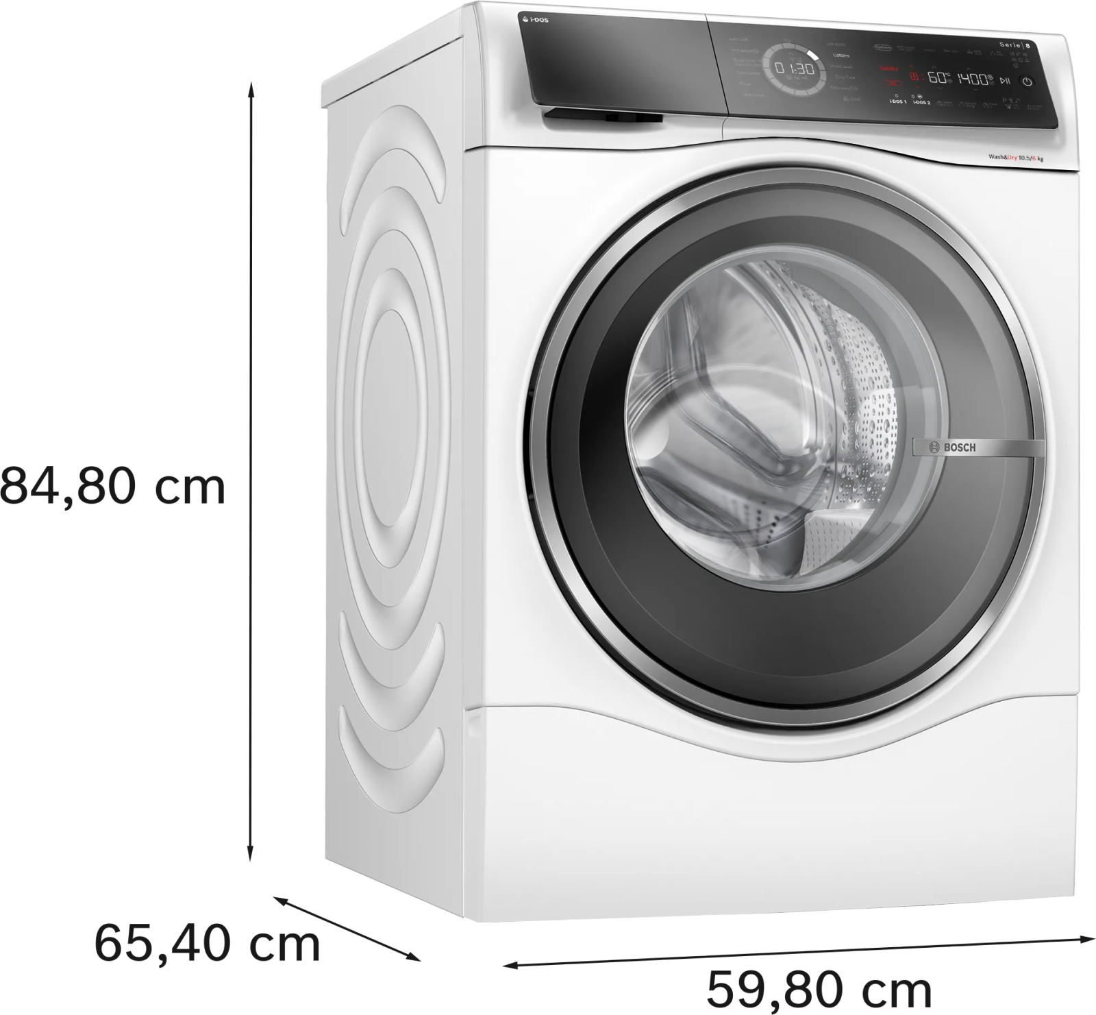 BOSCH WNC25410GB Series 8 Washer dryer 10.5/6 kg 1400 rpm - Image 4