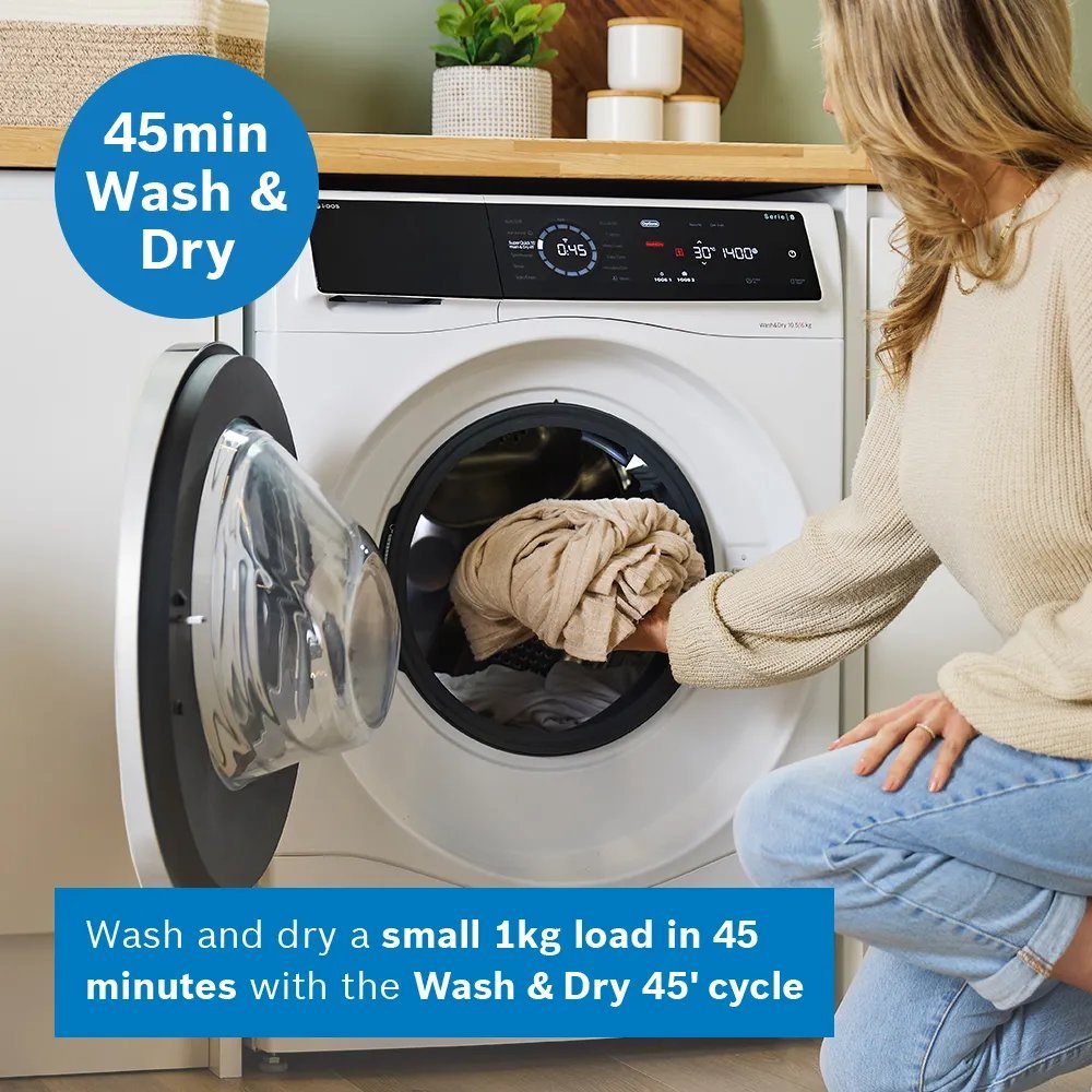 BOSCH WNC25410GB Series 8 Washer dryer 10.5/6 kg 1400 rpm - Image 6