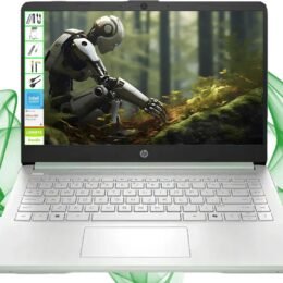 Alternative view of HP Laptop with Microsoft Office and 1TB Cloud Storage (1-Year) | 14 inch HD Computer | 16GB RAM | 128GB UFS & 128GB Portable SSD| Intel 4-Core CPU(Beat i3-10110U)| Windows 11 Home in S Mode| LE Bundle