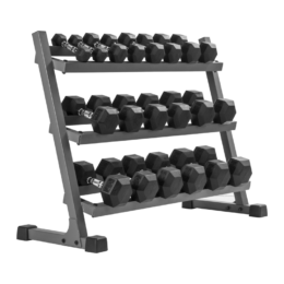 Alternative view of XMARK Rubber Hex Dumbbell Weight Sets, 380 lb to 550 lb Dumbbell Sets With Dumbbell Storage Rack, Complete Your Home Gym with an Adjustable Dumbbell Weight Bench or Purchase Each Separately, Home Gym Essentials