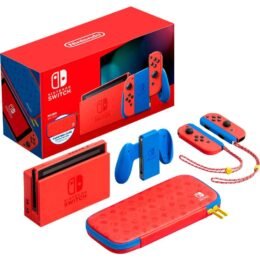 Alternative view of Nintendo Switch - Mario Red & Blue Edition - Switch