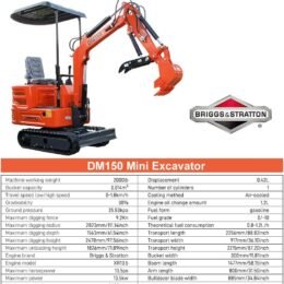 Alternative view of 2,000 lbs Mini Crawler Excavator Hydraulic Thumb Canopy B&S Engine EPA for Garden, Farm, Park, Road Micro Digger USA Stock