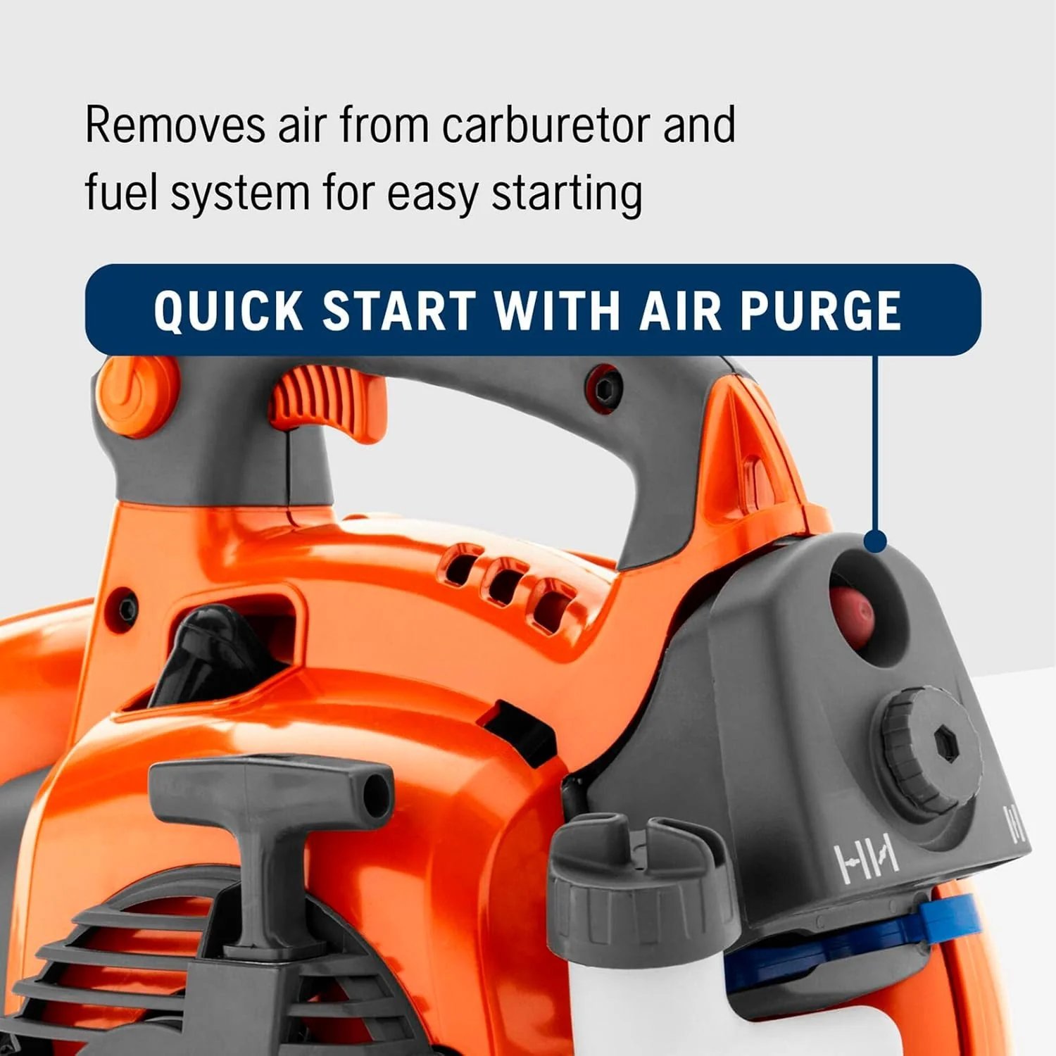 Husqvarna 125BVx Gas Leaf Blower, 28-cc 1.1-HP 2-Cycle Handheld Leaf Blower Vacuum Kit with Mulcher and Vac Bag, 470-CFM, 170-MPH, 12.5-N Powerful Clearing Performance and Ergonomic Design - Image 5