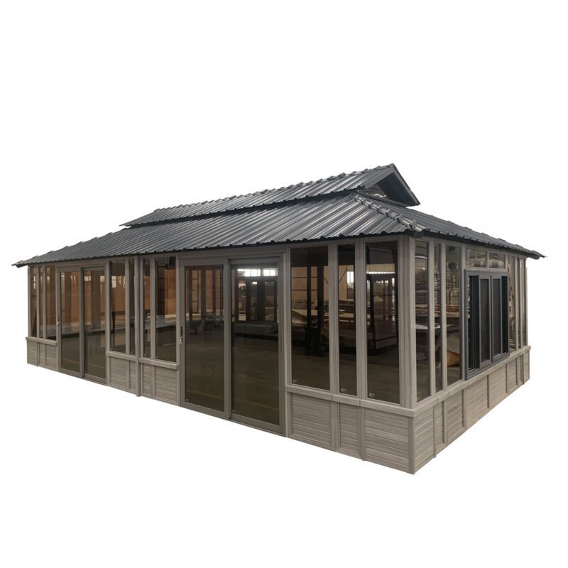 28 Ft. W x 15.5 FT. D Solid Wood Patio Gazebo - Image 3