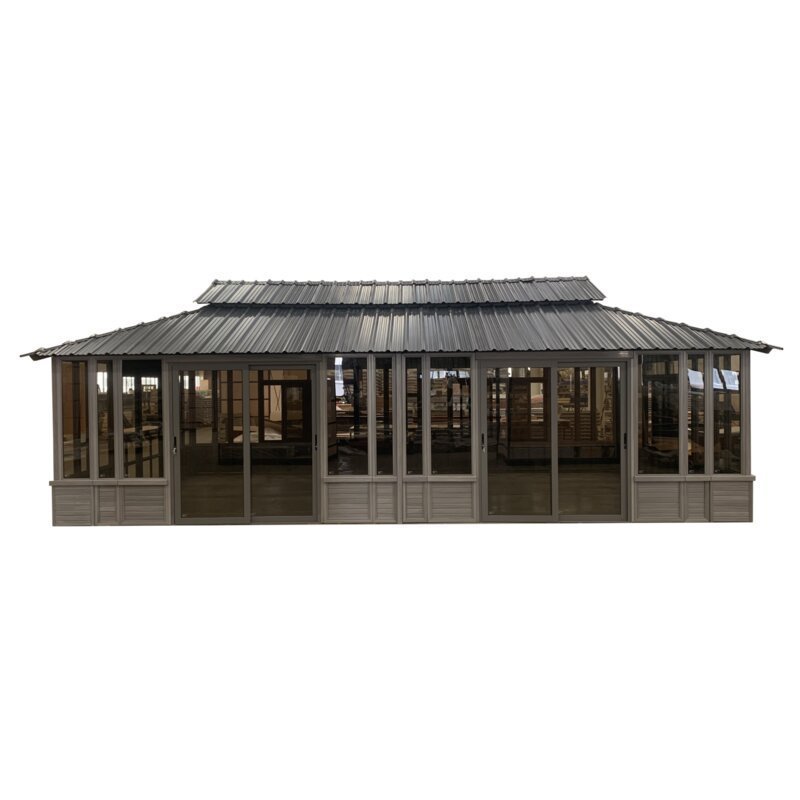 28 Ft. W x 15.5 FT. D Solid Wood Patio Gazebo - Image 4