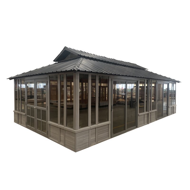 28 Ft. W x 15.5 FT. D Solid Wood Patio Gazebo - Image 5