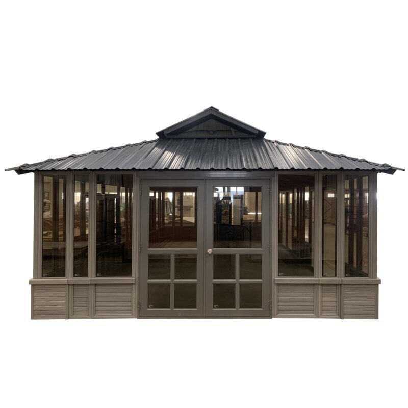 28 Ft. W x 15.5 FT. D Solid Wood Patio Gazebo - Image 6