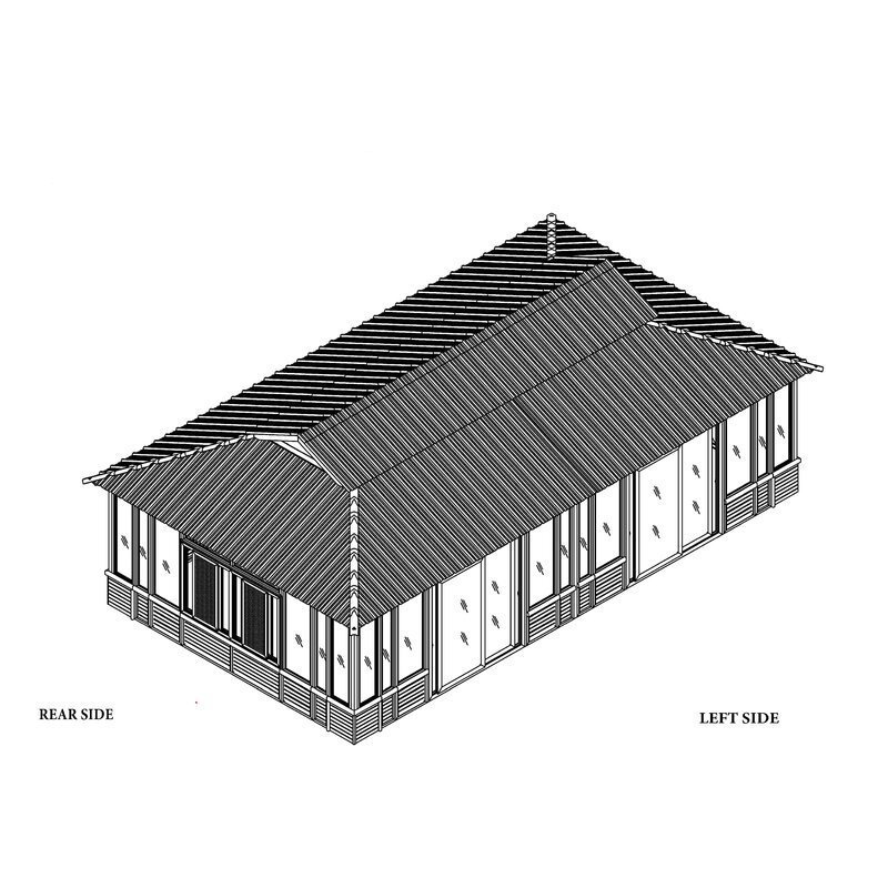 28 Ft. W x 15.5 FT. D Solid Wood Patio Gazebo - Image 8