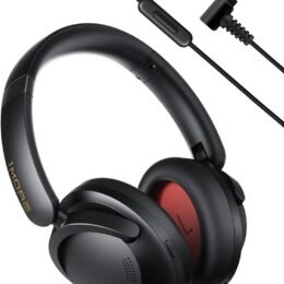 1MORE SonoFlow Pro HQ51 Active Noise Cancelling Headphones, 4X Voice Reduction, LDAC Hi-Res Audio, 12 Custom EQ, 100H Playtime, Bluetooth 5.4, Comfort Fit Over Ear Headset for Home Office Travel