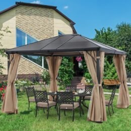 10 Ft. W x 12 Ft. D Aluminum Patio Gazebo
