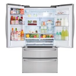 Alternative view of LG External Water DIspenser 28.6-cu ft 4-Door French Door Refrigerator with Ice Maker (Stainless Steel) ENERGY STAR