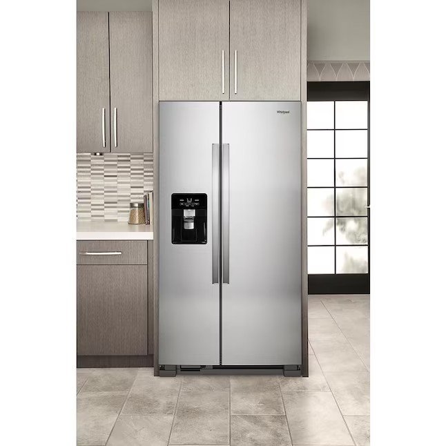 Whirlpool 21.4-cu ft Side-by-Side Refrigerator with Ice Maker (Fingerprint Resistant Stainless Steel) - Image 8