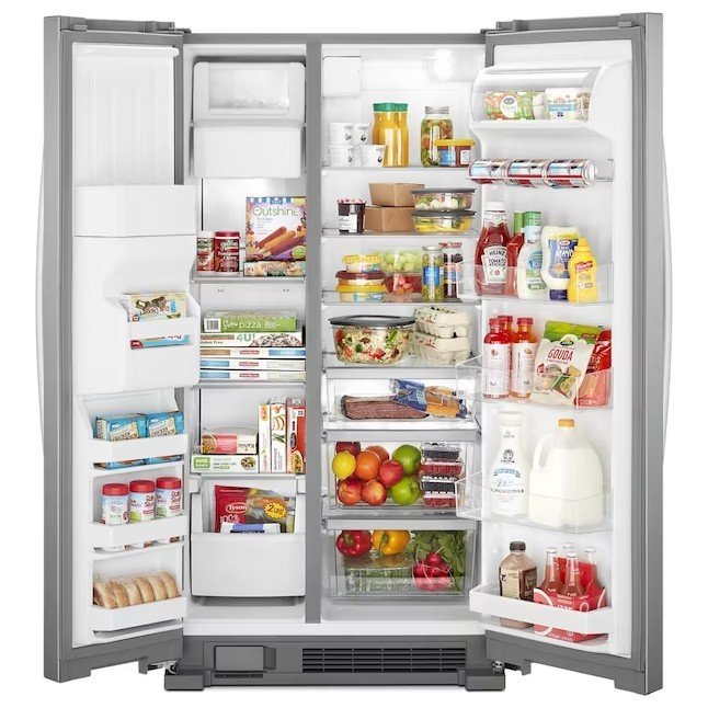 Whirlpool 21.4-cu ft Side-by-Side Refrigerator with Ice Maker (Fingerprint Resistant Stainless Steel) - Image 10