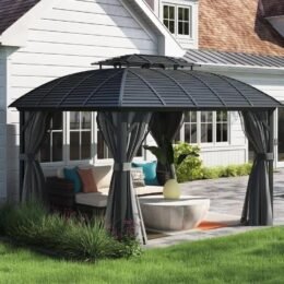 Barreras 12 Ft. W x 10 Ft. D Aluminum Patio Gazebo