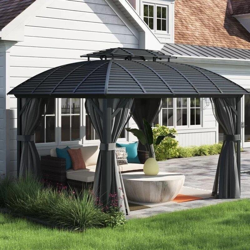 Barreras 12 Ft. W x 10 Ft. D Aluminum Patio Gazebo - Image 2