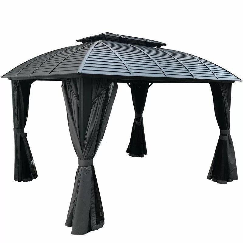 Barreras 12 Ft. W x 10 Ft. D Aluminum Patio Gazebo - Image 4