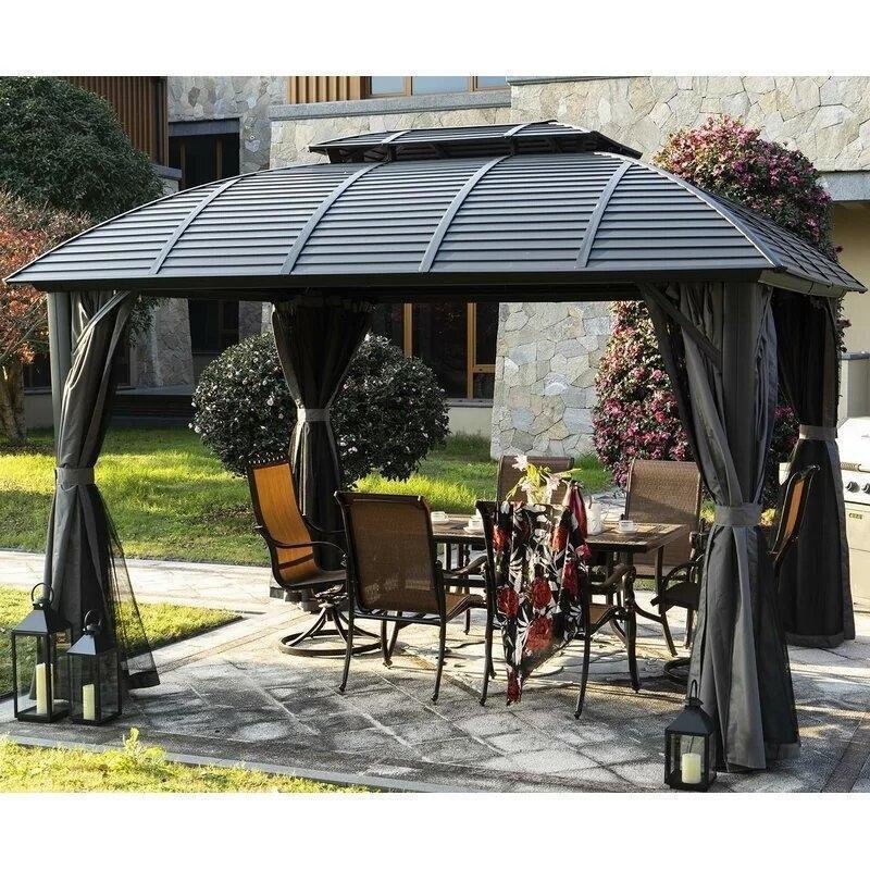 Barreras 12 Ft. W x 10 Ft. D Aluminum Patio Gazebo - Image 9