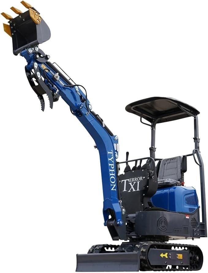 Terror XI Storm Mini Excavator �C 1.1 Ton Trench Digger with Boom Swing, Hydraulic Thumb Clip, Bucket, Hydraulic Oil Cooler - Image 7