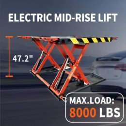 Alternative view of KATOOL KT-X90 Mid Rise Scissor Lift Electric Release 47.2 Inch Auto Lift 110V/1PH with 8000Lbs Lifting Capacity