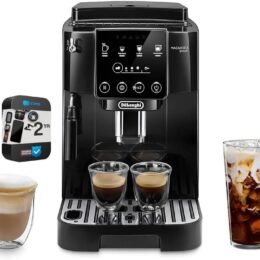 Delonghi ECAM22022B Magnifica Start Automatic Espresso Machine (Renewed) Bundle with 2 YR CPS Enhanced Protection Pack