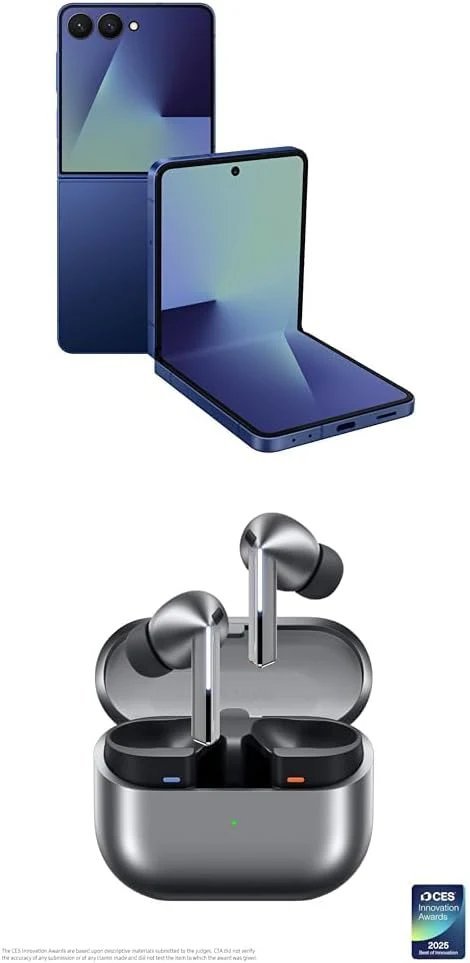 Samsung Galaxy Z Flip7 Cell Phone, 256GB AI Smartphone, Unlocked Android, high-res 50 MP Camera, Powerful Processor, Long Battery Life, 2025, US 1 Yr Manufacturer Warranty, Blue Shadow - Image 2