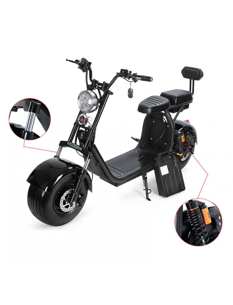 Fanco CITY COCO RANGE 2 AUTONOMIE 110 KM 1500 WATTS 40AH HOMOLOGUÉE ROUTE - Image 11