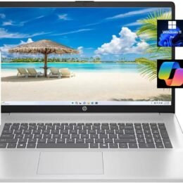 Alternative view of HP 17 Laptop, 17.3” HD+ Display, 11th Gen Intel Core i3-1125G4 Processor, 32GB RAM, 1TB SSD, Wi-Fi, HDMI, Webcam, Windows 11 Home, Silver