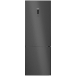 SIEMENS KG49NXXCF iQ300 Free-standing fridge-freezer with freezer at bottom 203 x 70 cm Brushed black steel antiFingerprint. Total noFrost