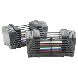 Alternative view of PowerBlock Sport 24 Adjustable Dumbbells, Sold in Pairs, 3-24 lb. Dumbbells, Durable Steel Build, Innovative At Home Workout Equipment, All-in-One Exercise Dumbbells, Strength Training Grey