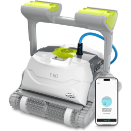 DOLPHIN T60 Electric Pool Cleaner Robot - Wall Cleaning, In-Ground Pool Up to 15 m