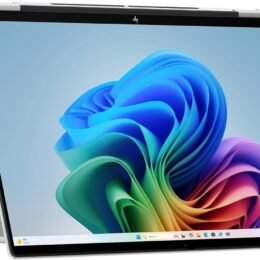 HP OmniBook 7 Flip 16 inch 2-in-1 Next Gen AI PC, 3K OLED 120Hz Touchscreen Display, Intel Core Ultra 7 258V, 32 GB RAM, 1TB SSD, Intel Arc 140V GPU, Pen, Windows 11 Home, Copilot+ PC, Glacier Silver