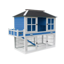 Dehner Lieblinge Nagerheim Palazzo, blau, ca. B145/H121/T72 cm