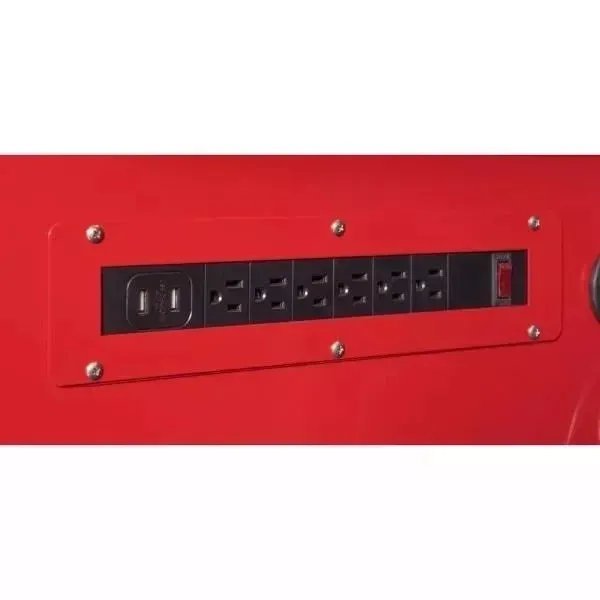 52 IN. W 24 IN. D 9-DRAWER GLOSS RED MOBILE WORKBENCH - Image 10
