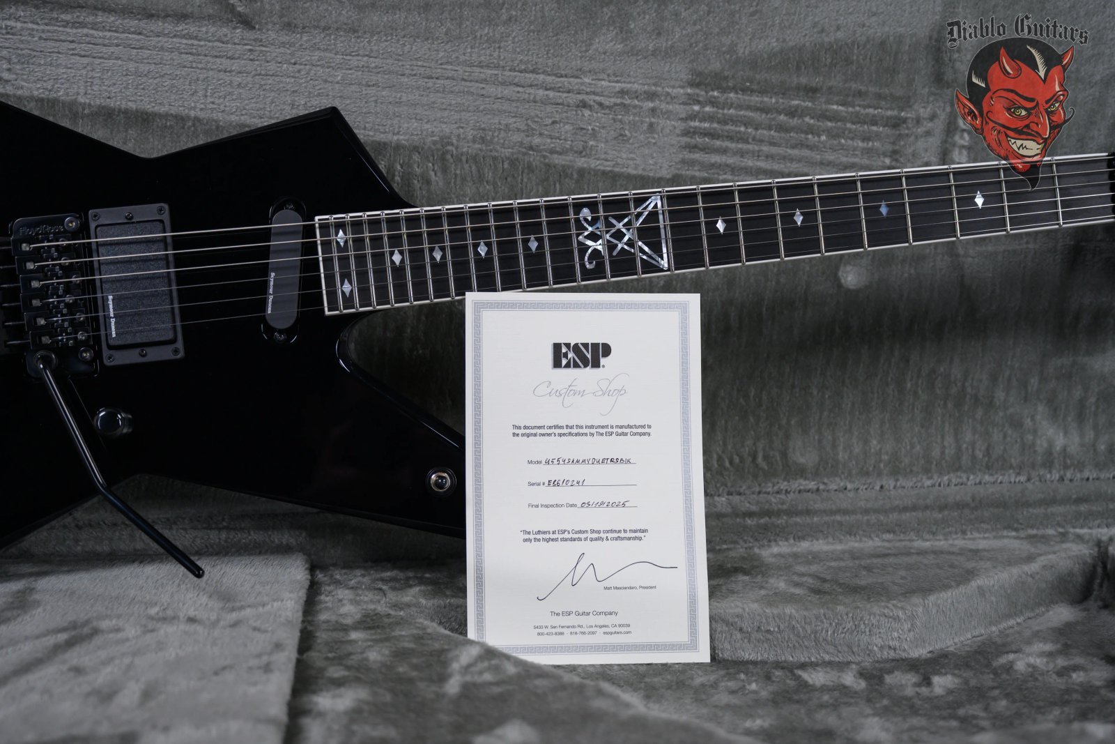 ESP Custom Shop Sammy Duet Signature RS FR Black 2025 w/OHSC - Image 12
