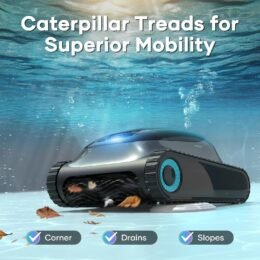 Alternative view of AIPER Scuba S1 Robot Pool Floor and Walls, Water Line, Cordless Pool Vacuum, 4 Modes, 150Min Battery Life, Climbing Walls, Intelligent Navigation 2.0, Ideal for In-Ground Pools 150㎡