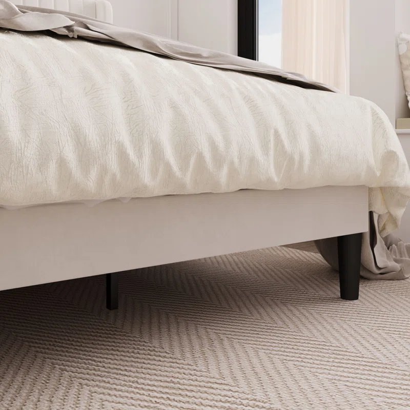 Candler Upholstered Wingback Bed - Image 9