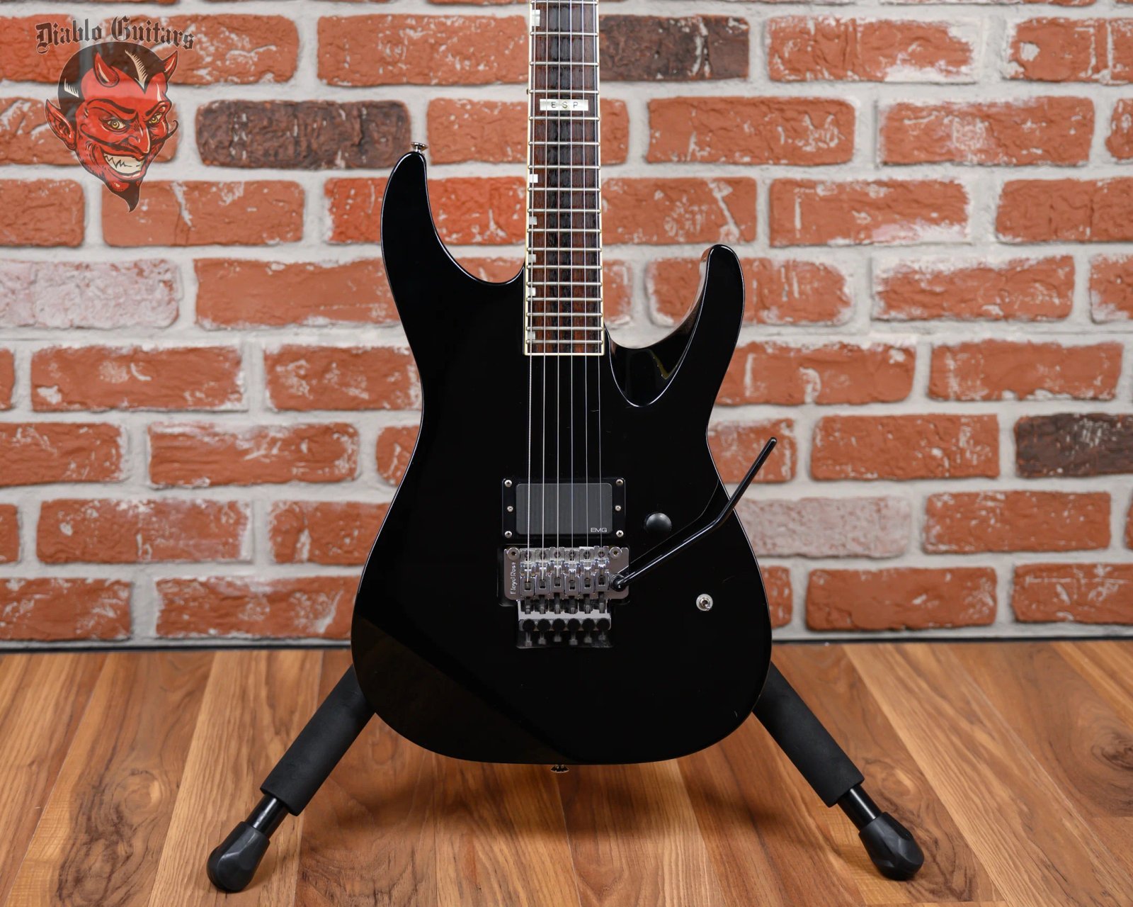 ESP M-1 Custom Pre Lawsuit Headstock Black 1987 w/OHSC